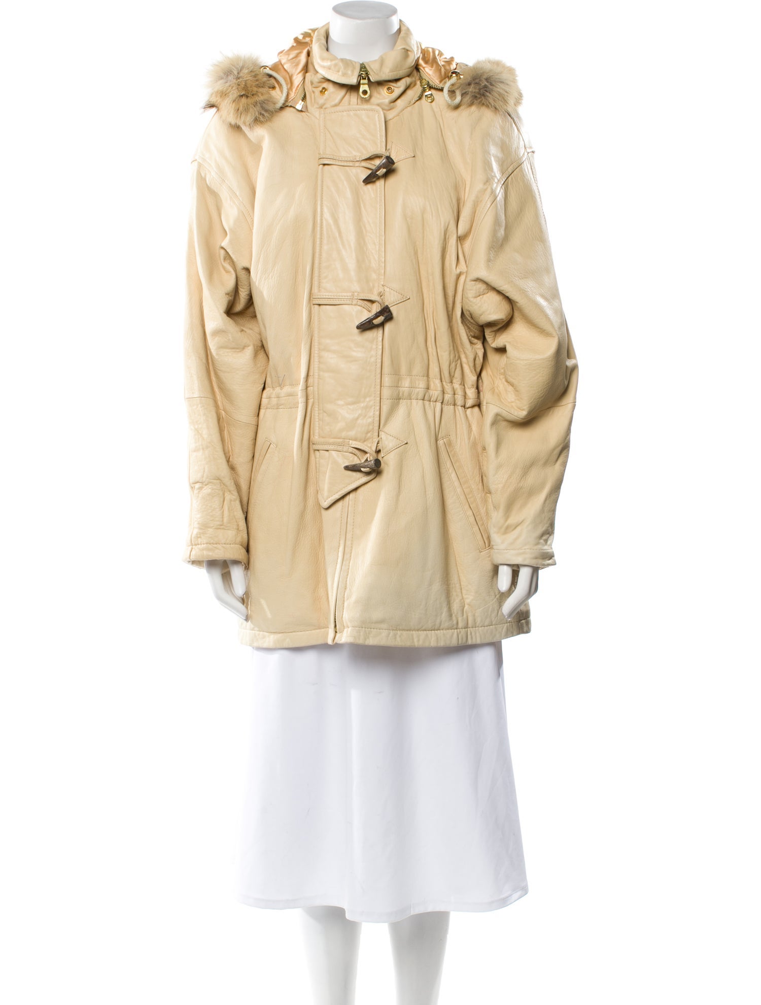 Andrew Marc Leather Fur Coat