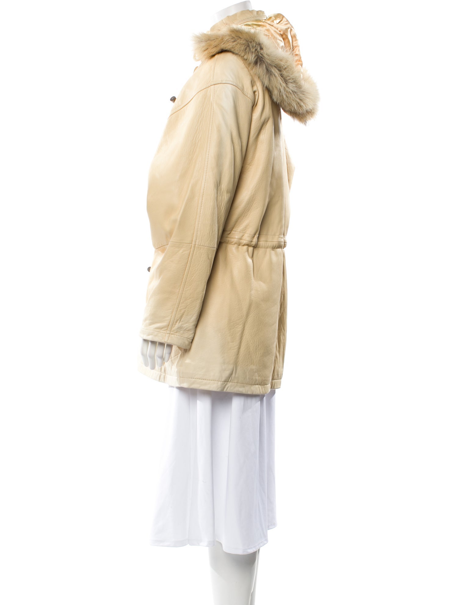 Andrew Marc Leather Fur Coat