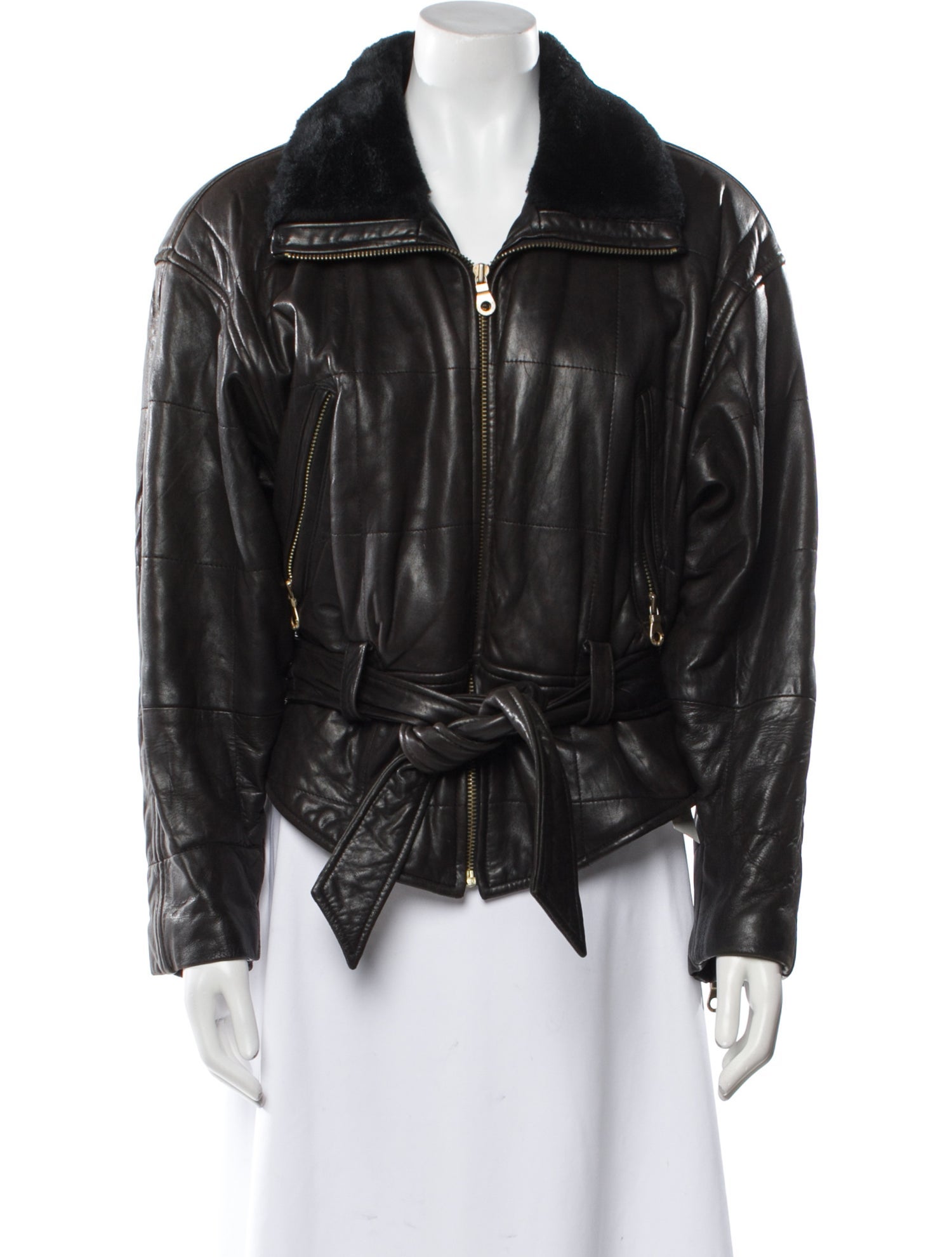 Andrew Marc Leather Biker Jacket