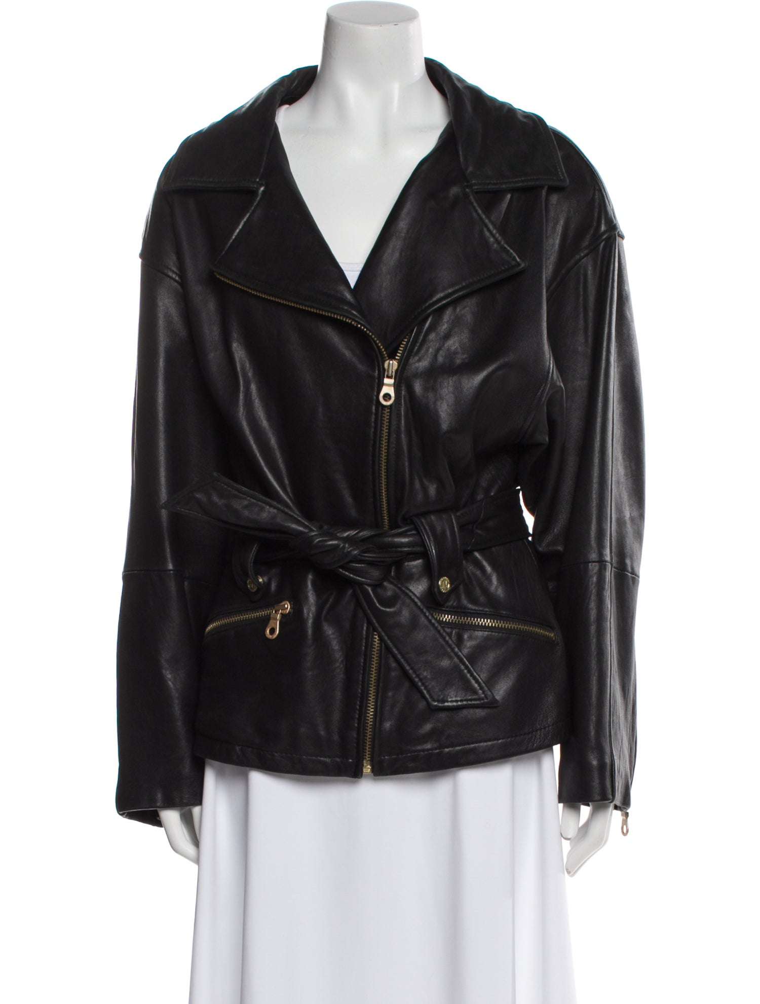 Andrew Marc Leather Biker Jacket