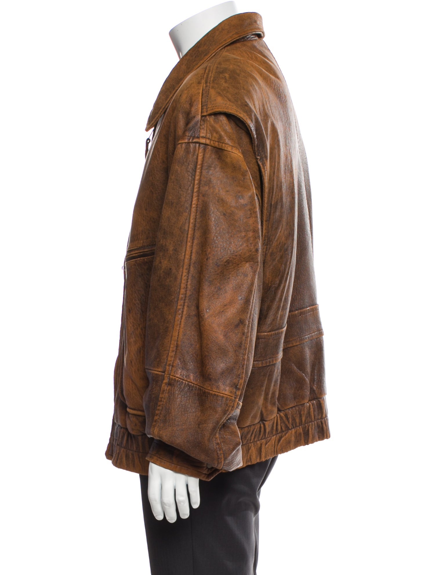 Andrew Marc Leather Utility Jacket