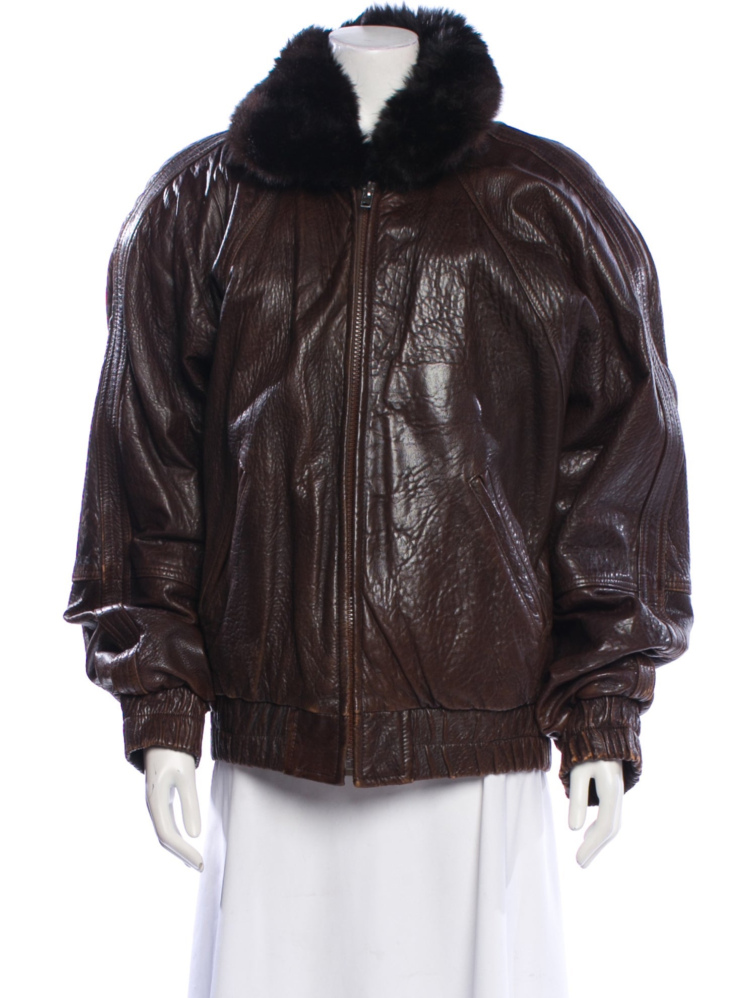 Andrew Marc Leather Fur Jacket