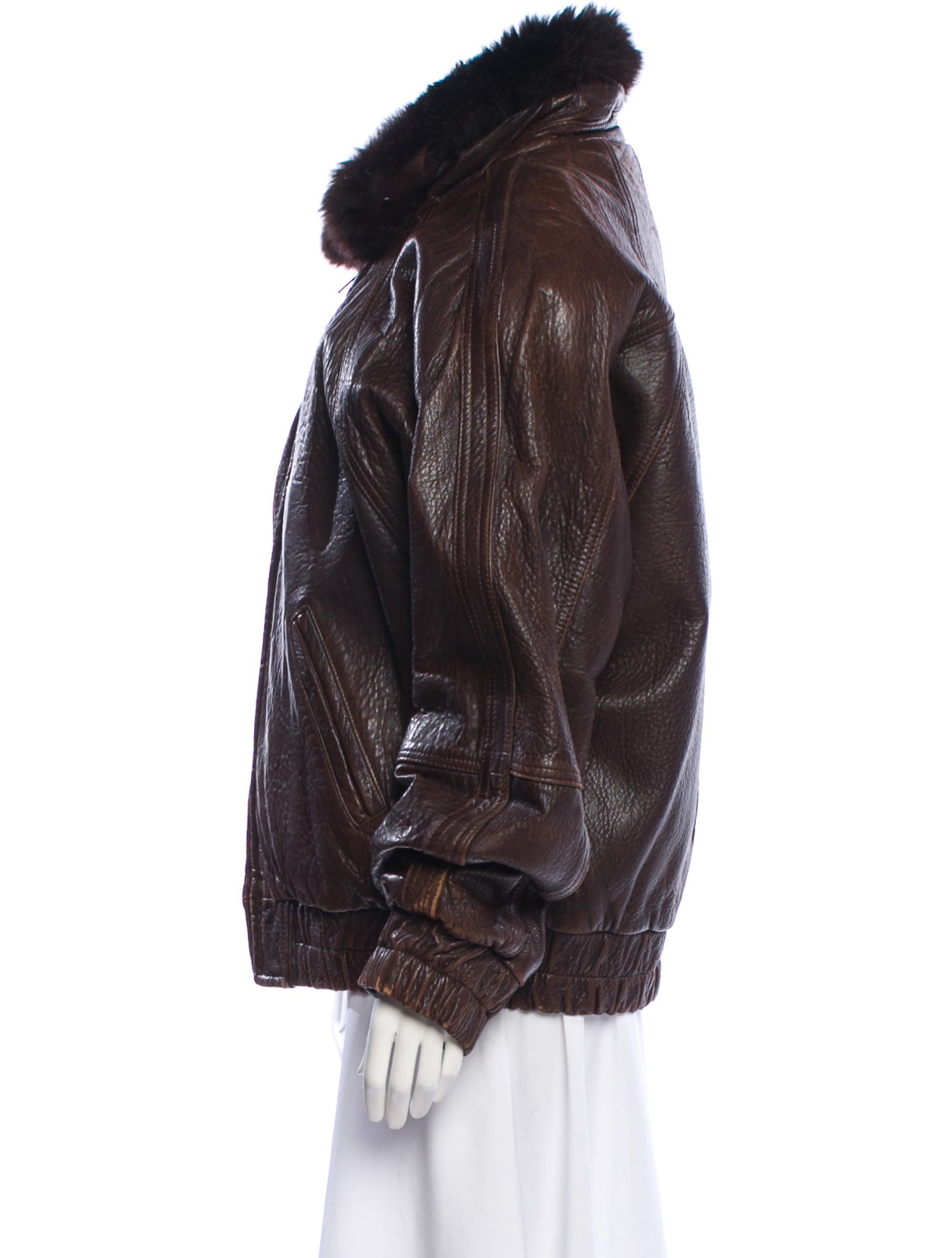 Andrew Marc Leather Fur Jacket
