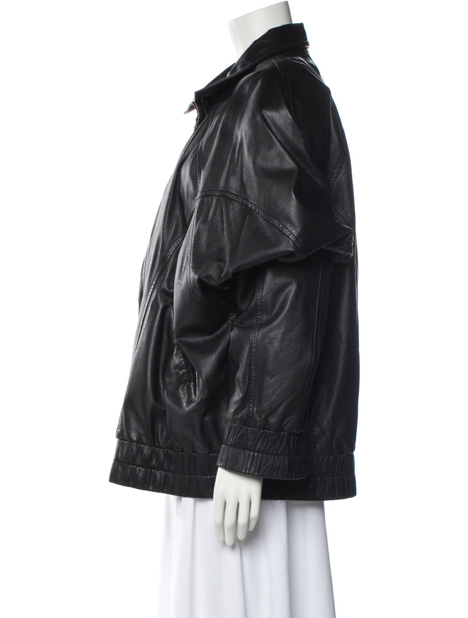 Andrew Marc Leather Bomber Jacket