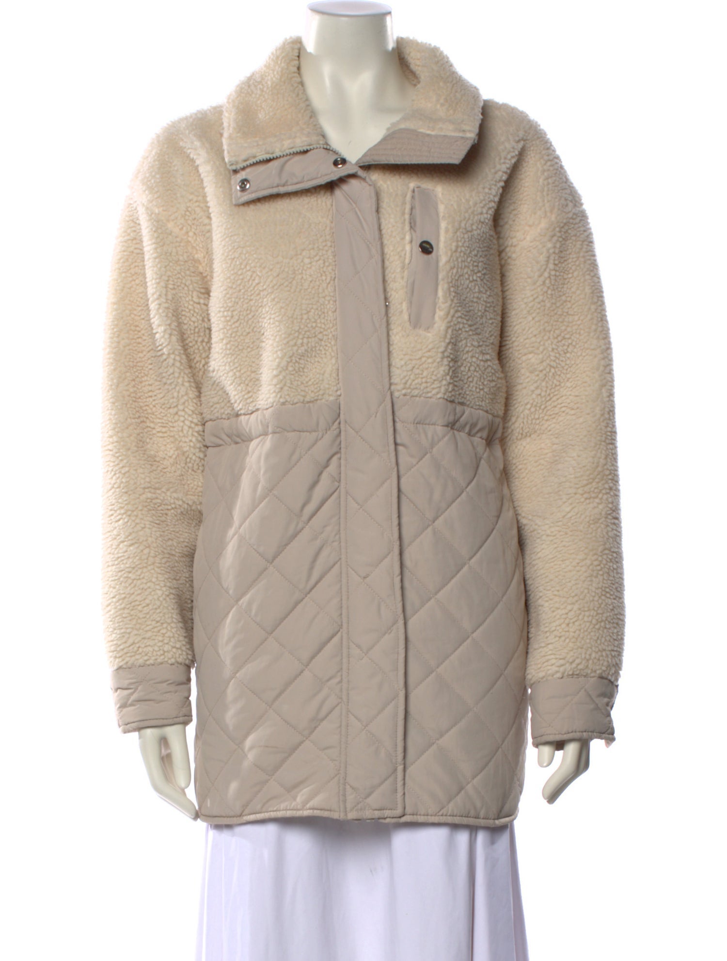 Andrew Marc Striped Cowl Neck Sweater