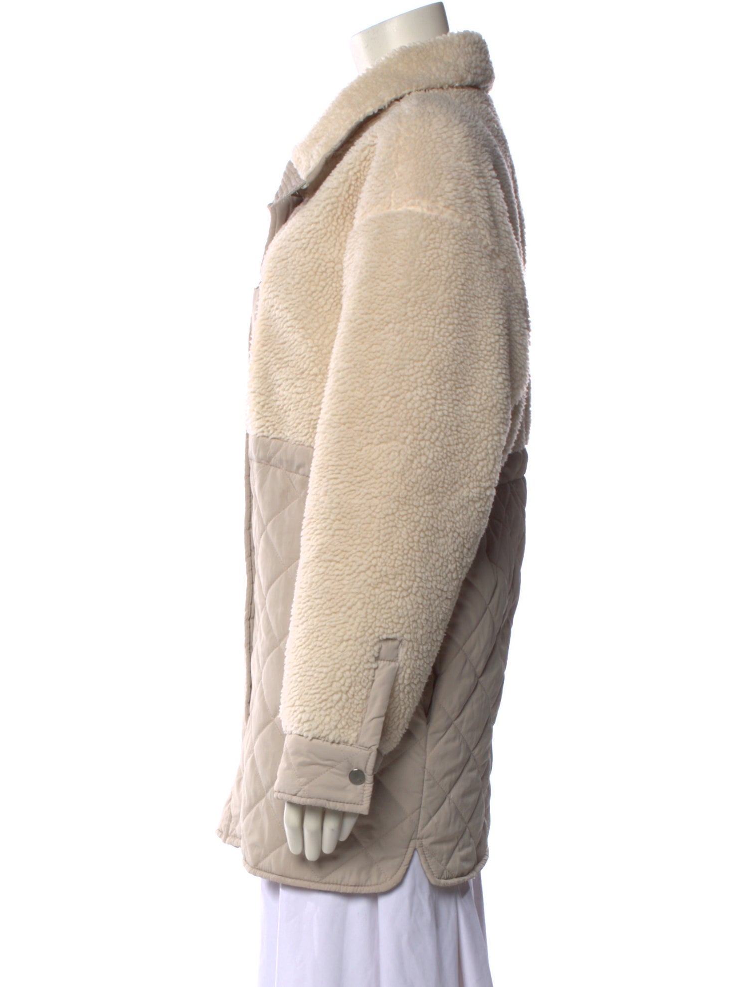 Andrew Marc Striped Cowl Neck Sweater