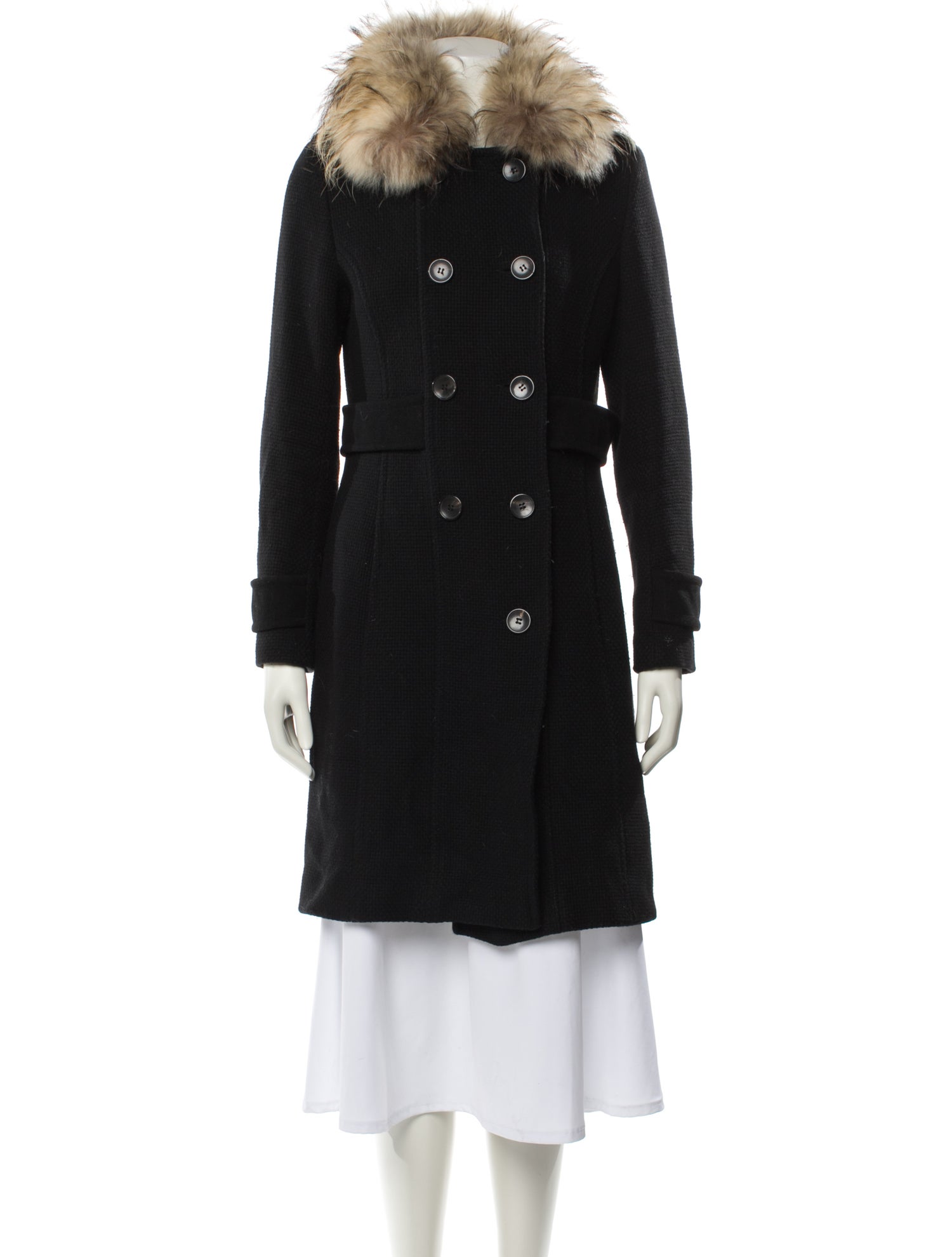 Andrew Marc Virgin Wool Trench Coat