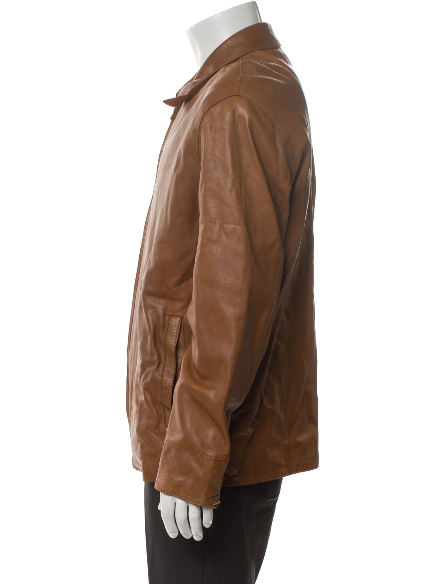 Andrew Marc Leather Utility Jacket