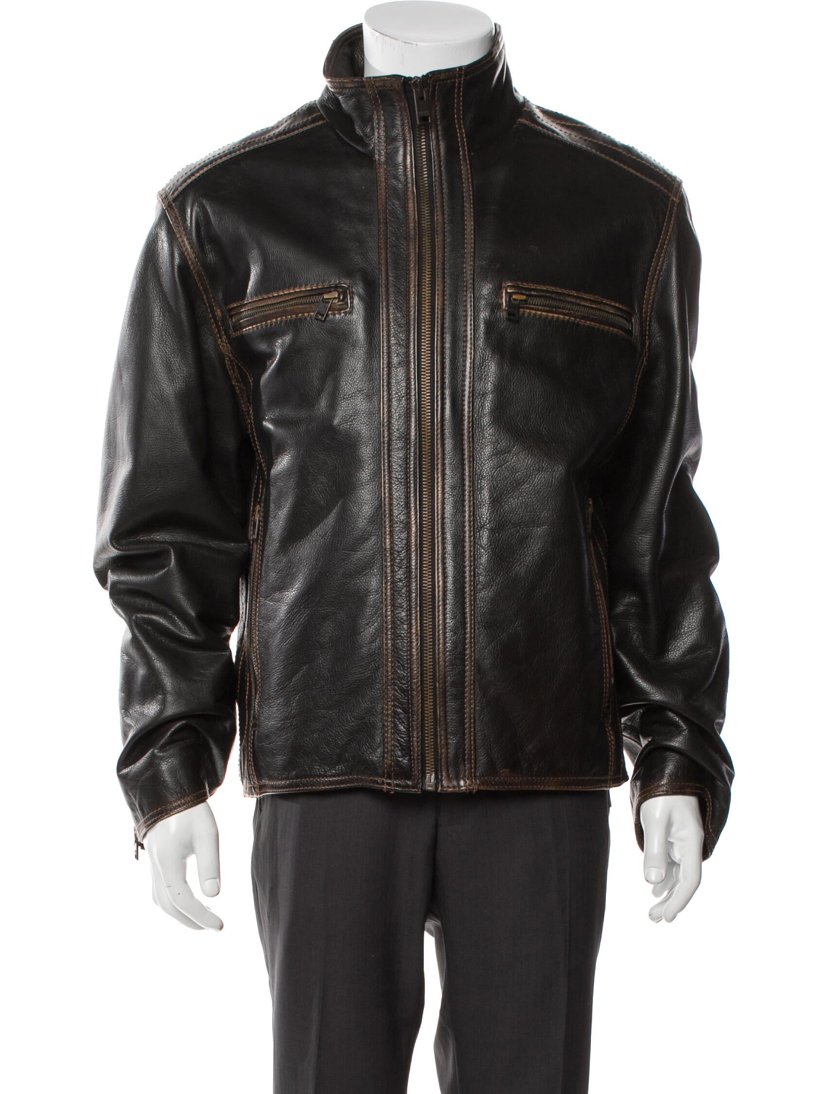 Andrew Marc Leather Moto Jacket
