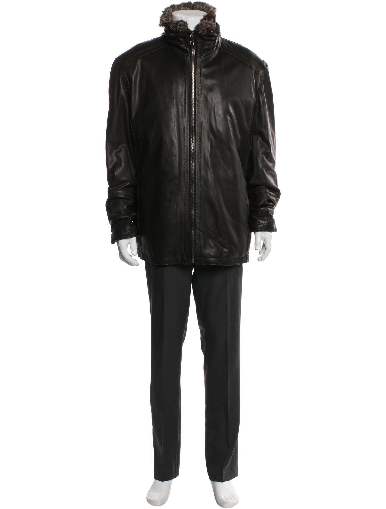 Andrew Marc Leather Parka