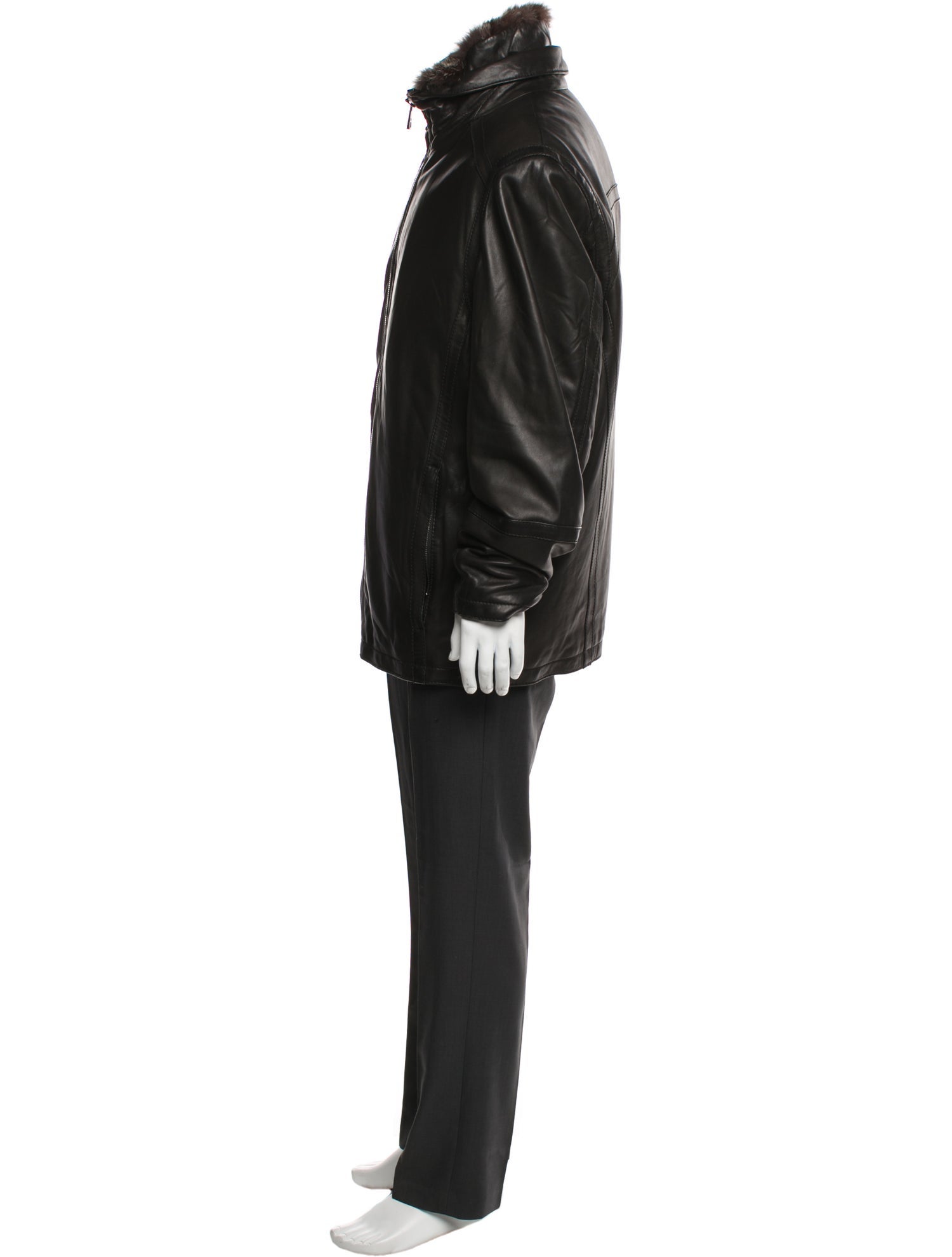 Andrew Marc Leather Parka