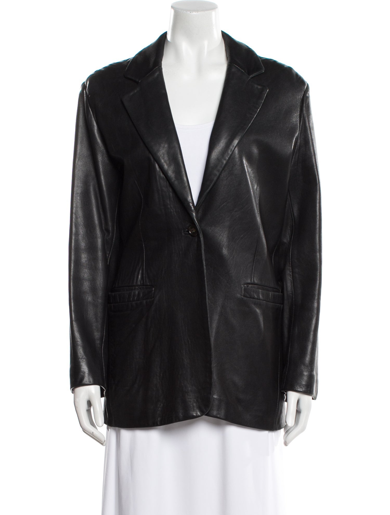 Andrew Marc Leather Blazer
