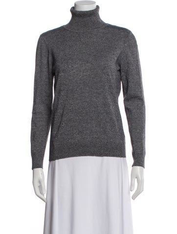 Pre-owned Andrew Marc Turtleneck Sweater In Blue