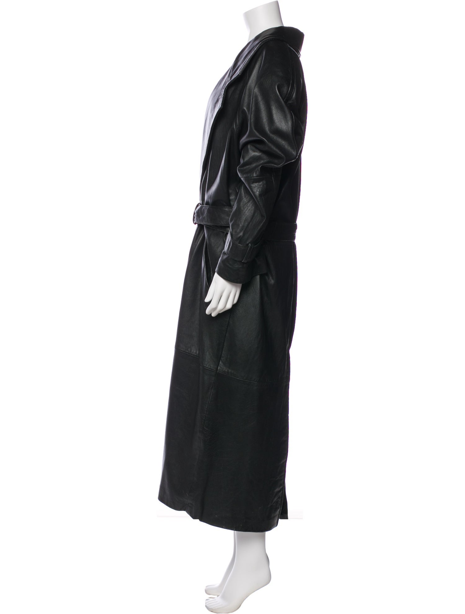 Andrew Marc Leather Trench Coat