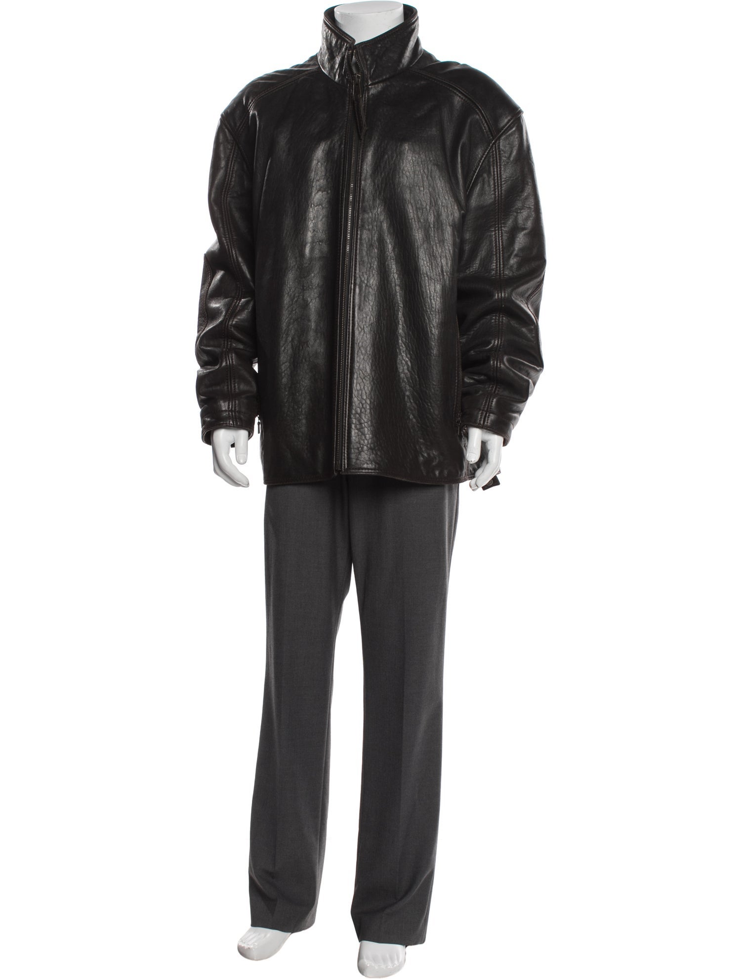 Andrew Marc Leather Parka
