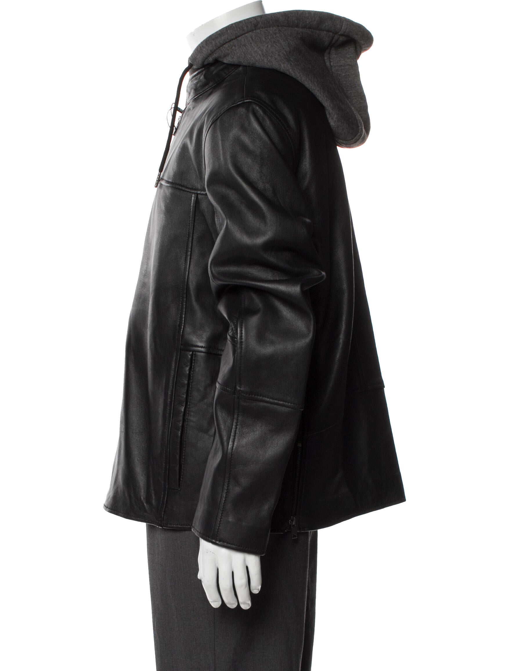 Andrew Marc Leather Windbreaker