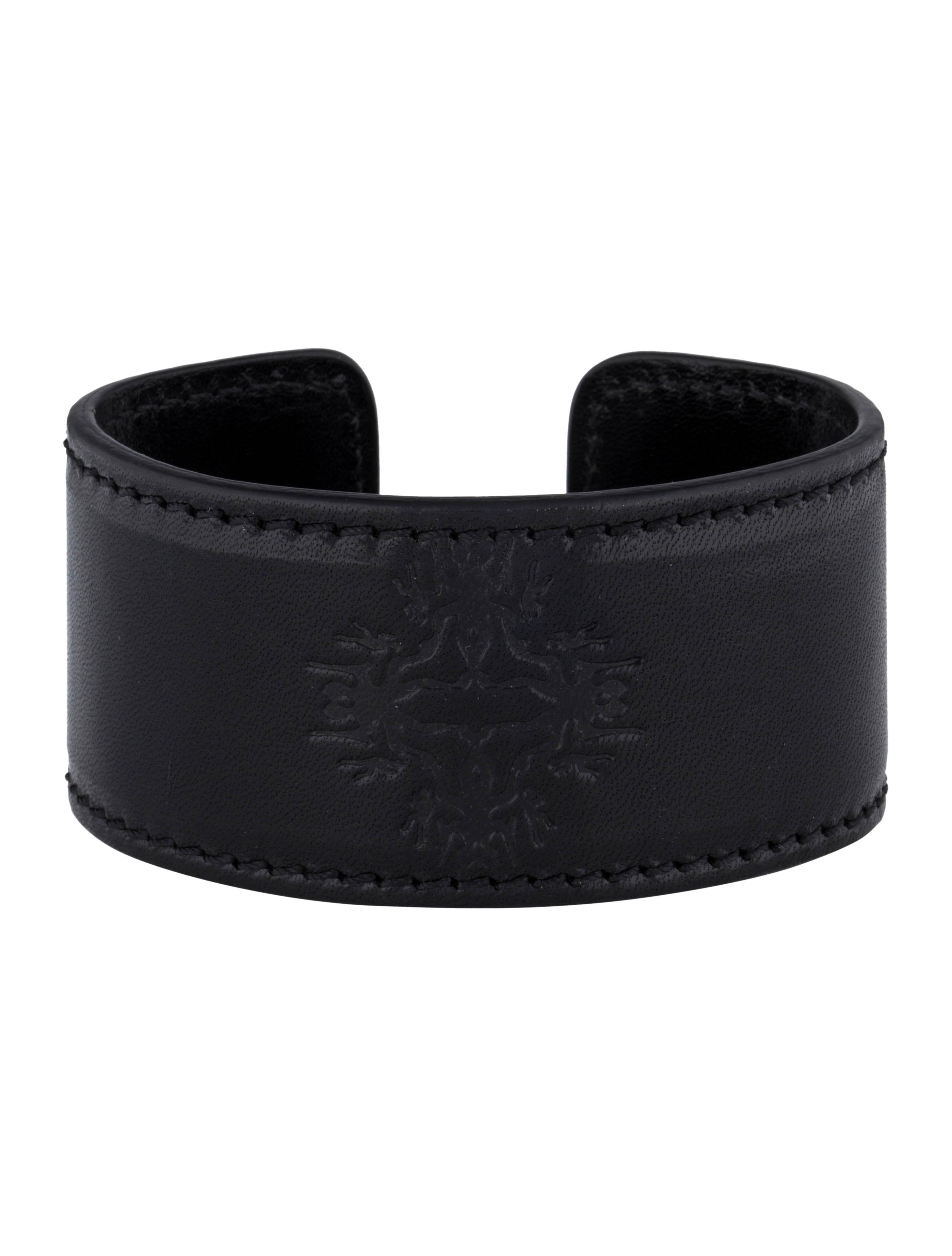 Ann Demeulemeester Leather Cuff Bracelet - Black Cuff, Bracelets