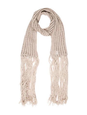 Ann Demeulemeester Open Knit Wool Scarf