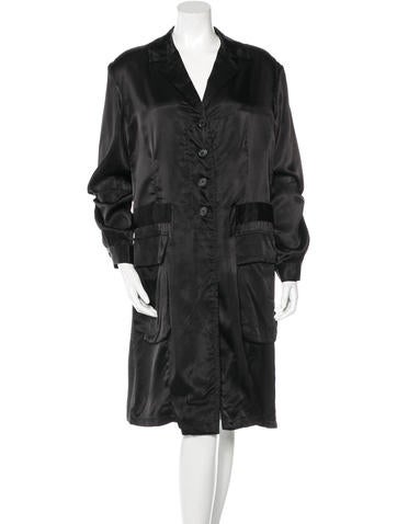 Ann Demeulemeester 2016 Silk-Blend Satin Jacket