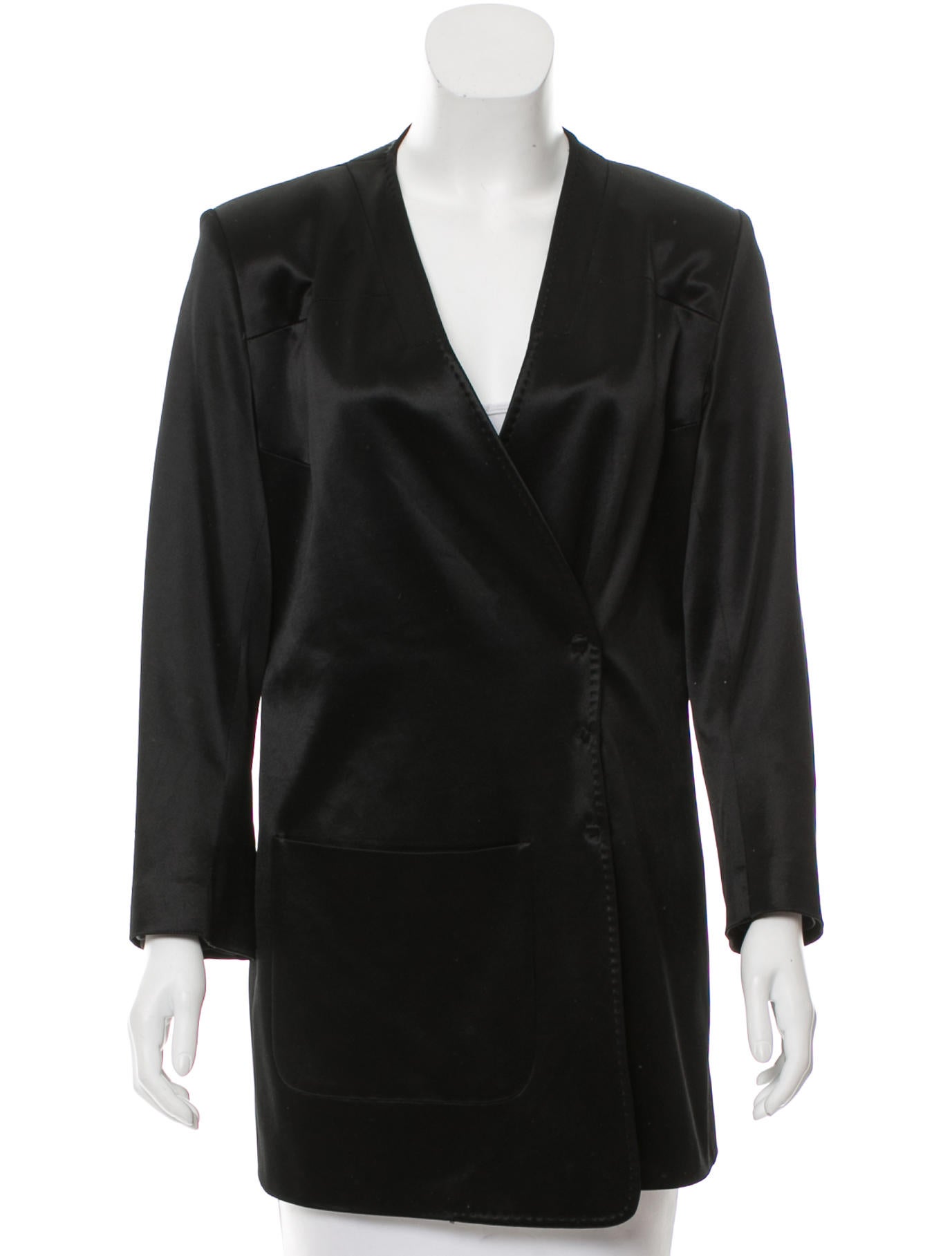 Ann Demeulemeester Satin Evening Jacket Clothing ANN24793 The