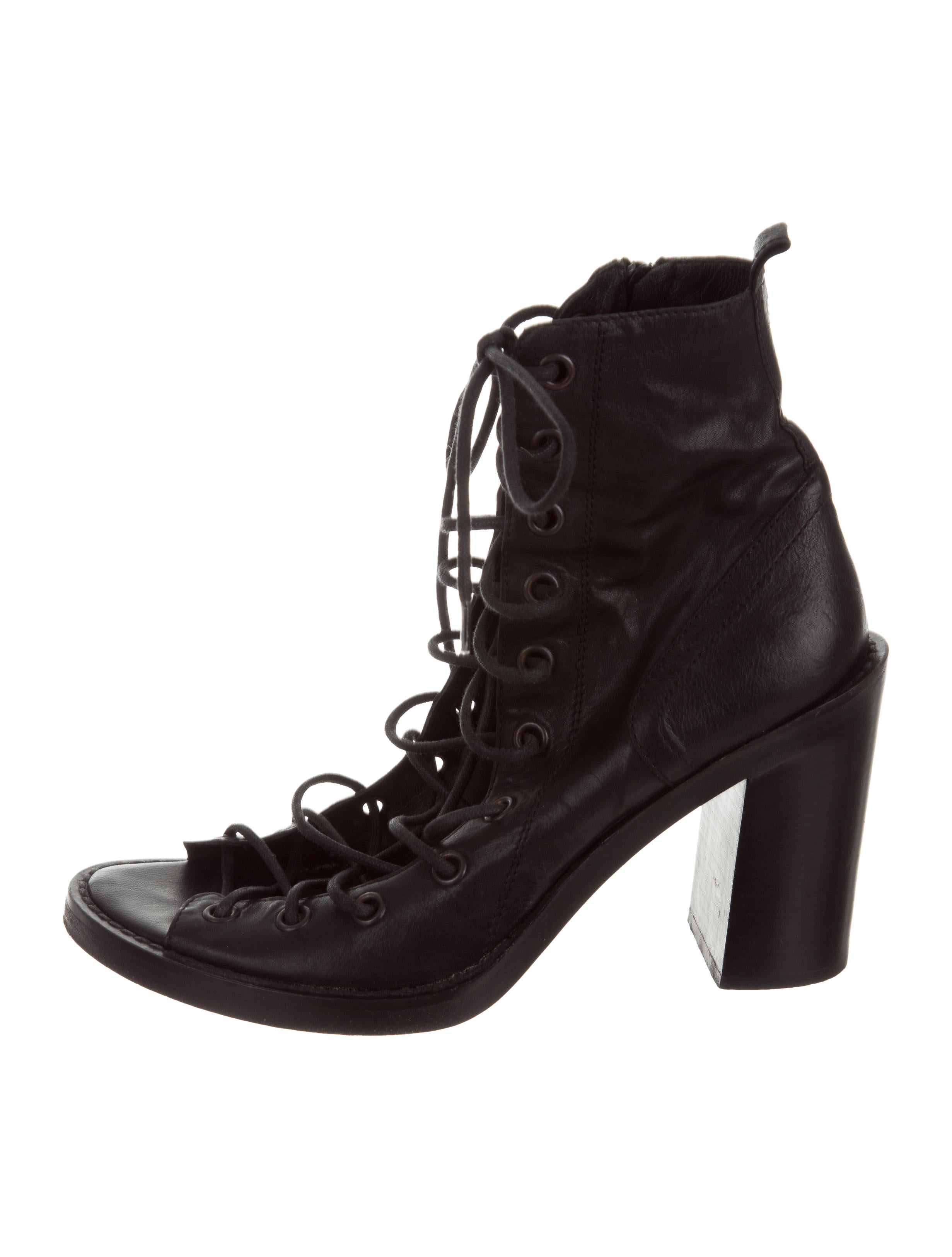 Ann Demeulemeester Lace-Up Leather Sandals