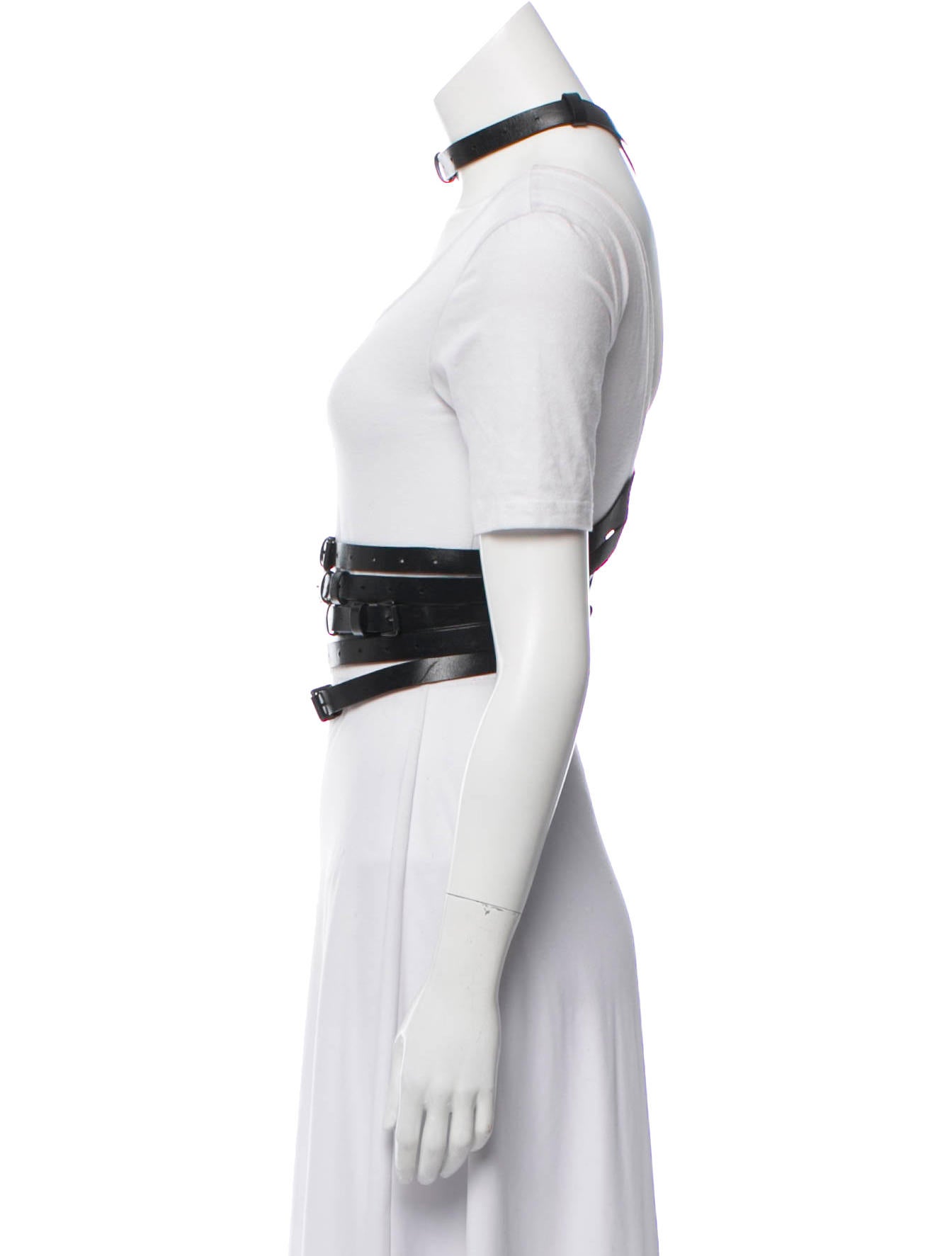 小物 ANN DEMEULEMEESTER multiple leather belt Ann Demeulemeester Leather Multi-Strap Harness - Black Belts
