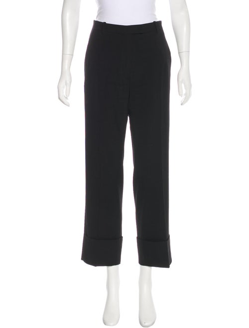 Ann Demeulemeester Mid-Rise Wool Pants Black