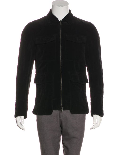 Ann Demeulemeester Velvet Utility Jacket black