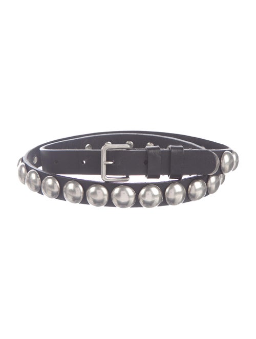 Ann Demeulemeester Studded Leather Belt Black