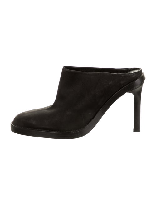 Ann Demeulemeester Suede Mules Black