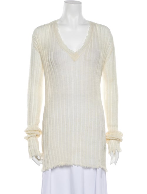 Ann Demeulemeester Mohair V-Neck Sweater