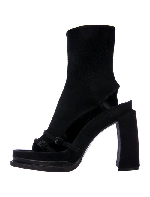 Ann Demeulemeester Suede Boots Black
