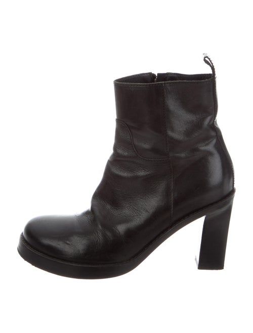 Ann Demeulemeester Leather Boots Black