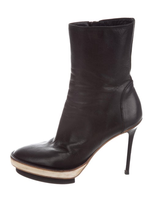 Ann Demeulemeester Leather Boots Black