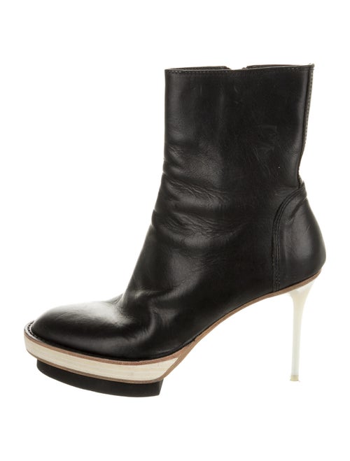 Ann Demeulemeester Leather Boots Black