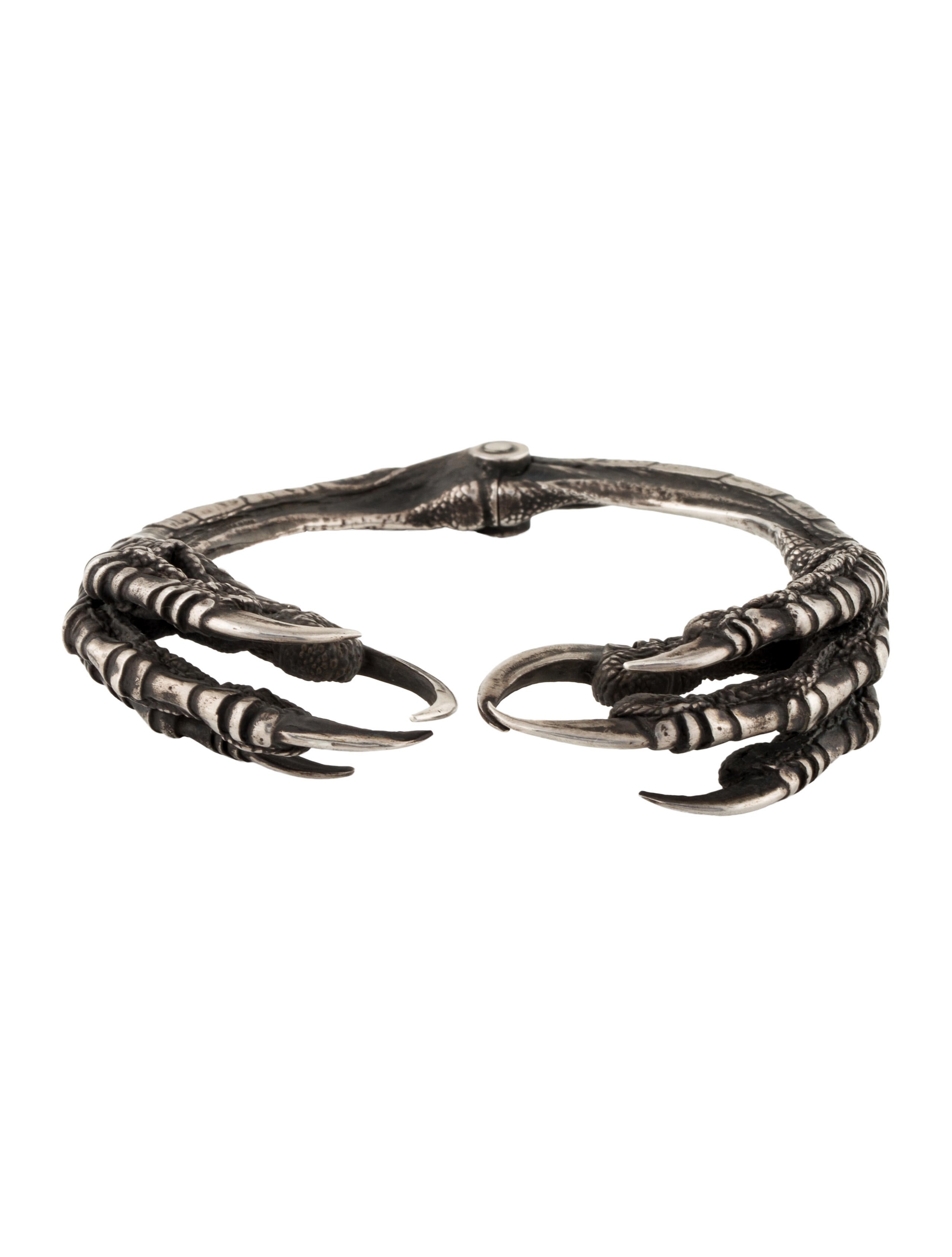 アクセサリー Ann Demeuleemeester upper arm bracelet Ann Demeulemeester Raven Claw Cuff - Silver Cuff, Bracelets
