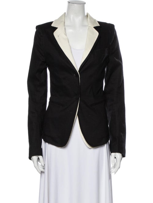 Ann Demeulemeester Linen Blazer Black