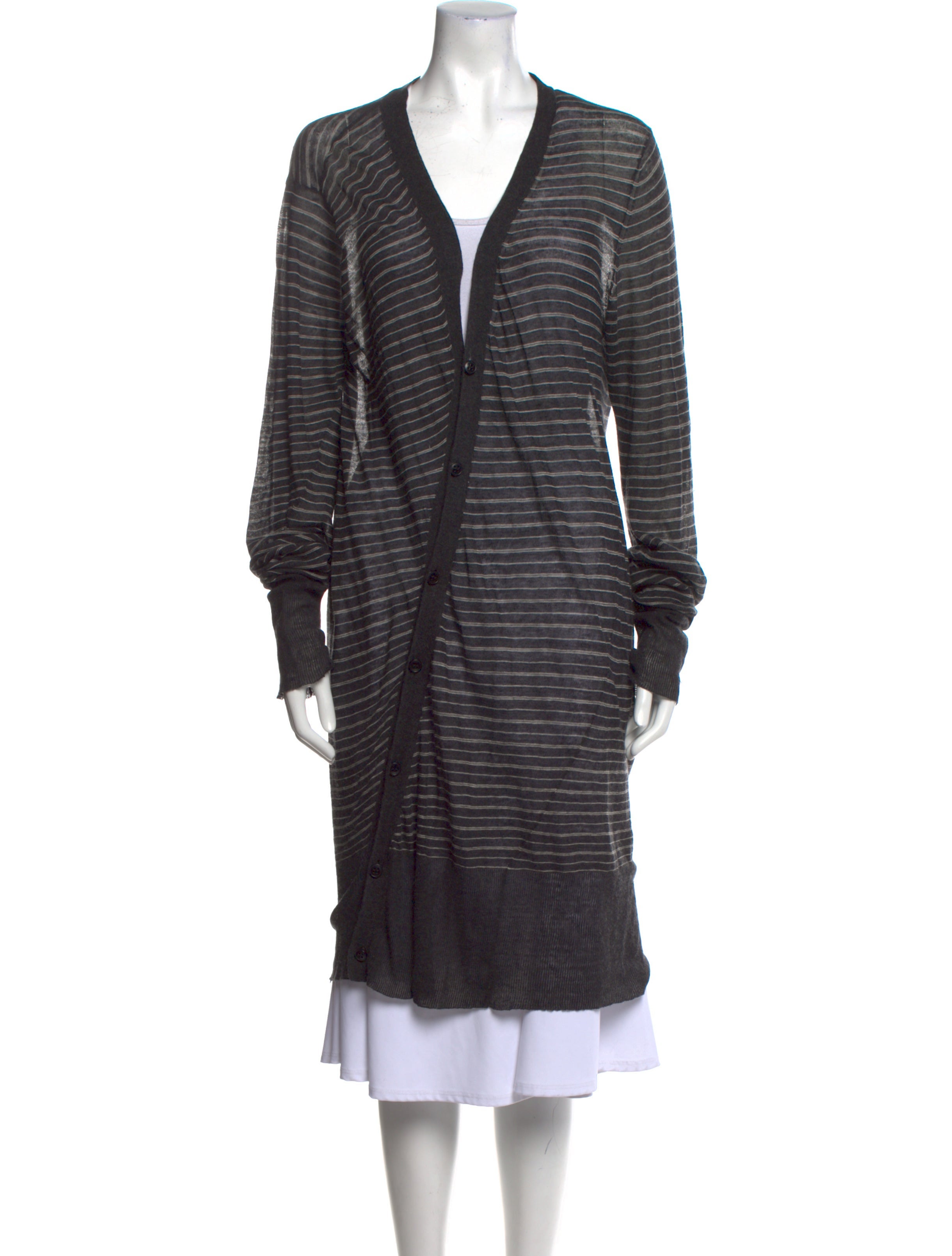 ann demeulemeester grey knit dress Ann Demeulemeester White Cotton Dress