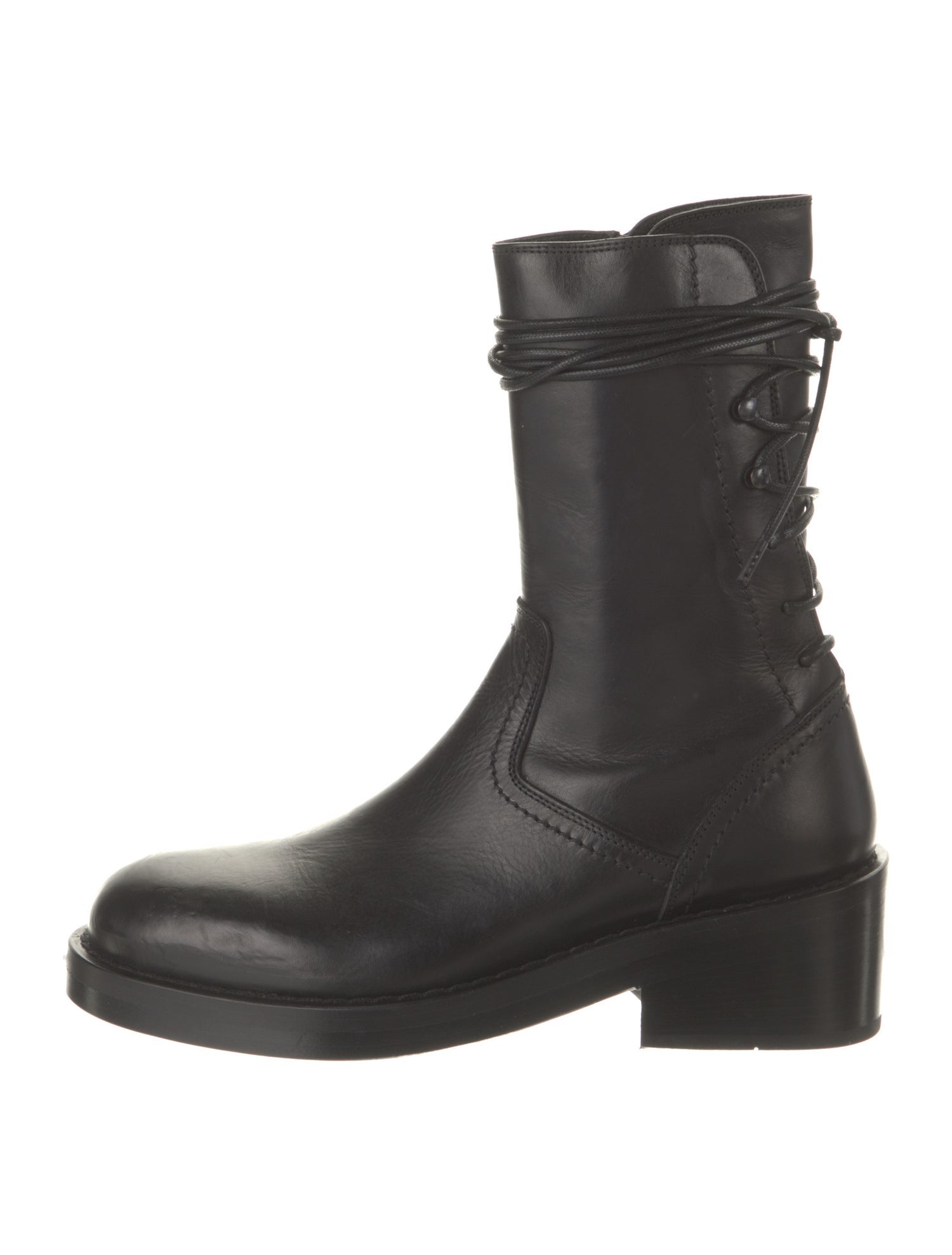 Ann Demeulemeester Leather Rain Boots