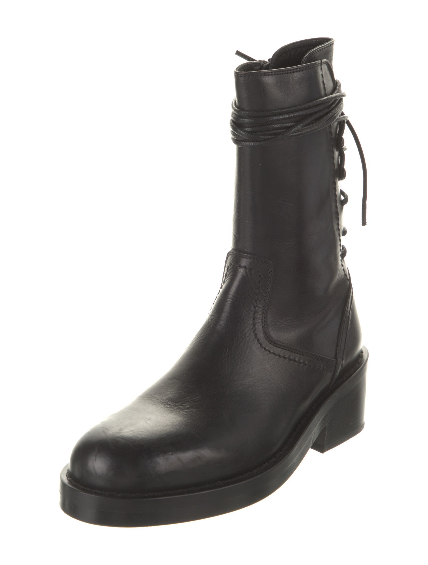 Ann Demeulemeester Leather Rain Boots
