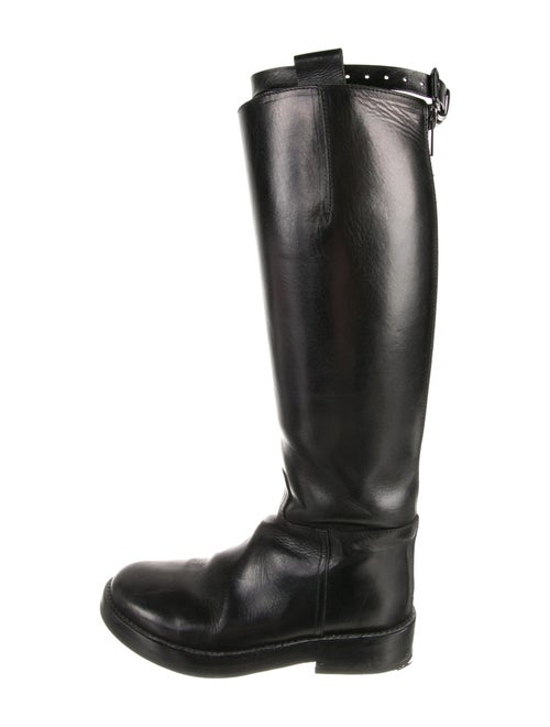 Ann Demeulemeester Leather Riding Boots