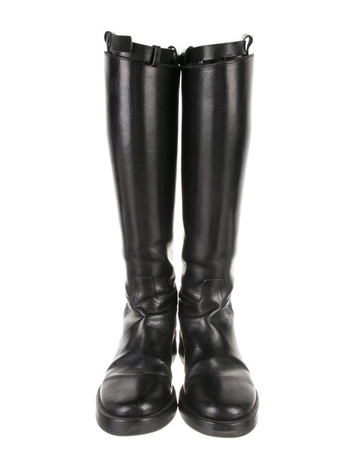 Ann Demeulemeester Leather Riding Boots