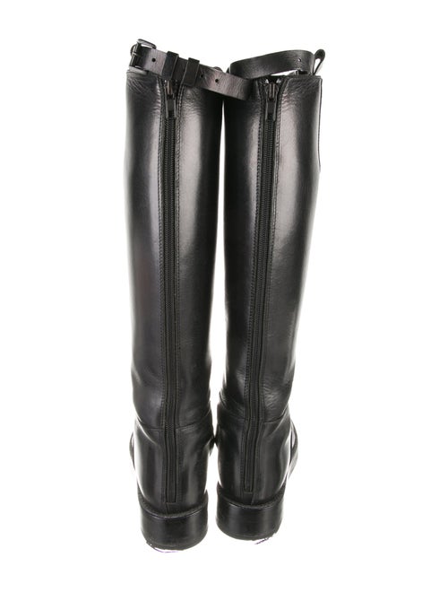Ann Demeulemeester Leather Riding Boots