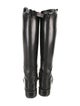Ann Demeulemeester Leather Riding Boots