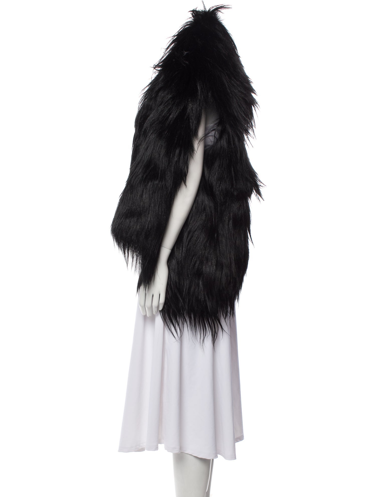 Ann Demeulemeester 2011 Goat Fur Fur Jacket - Black Jackets