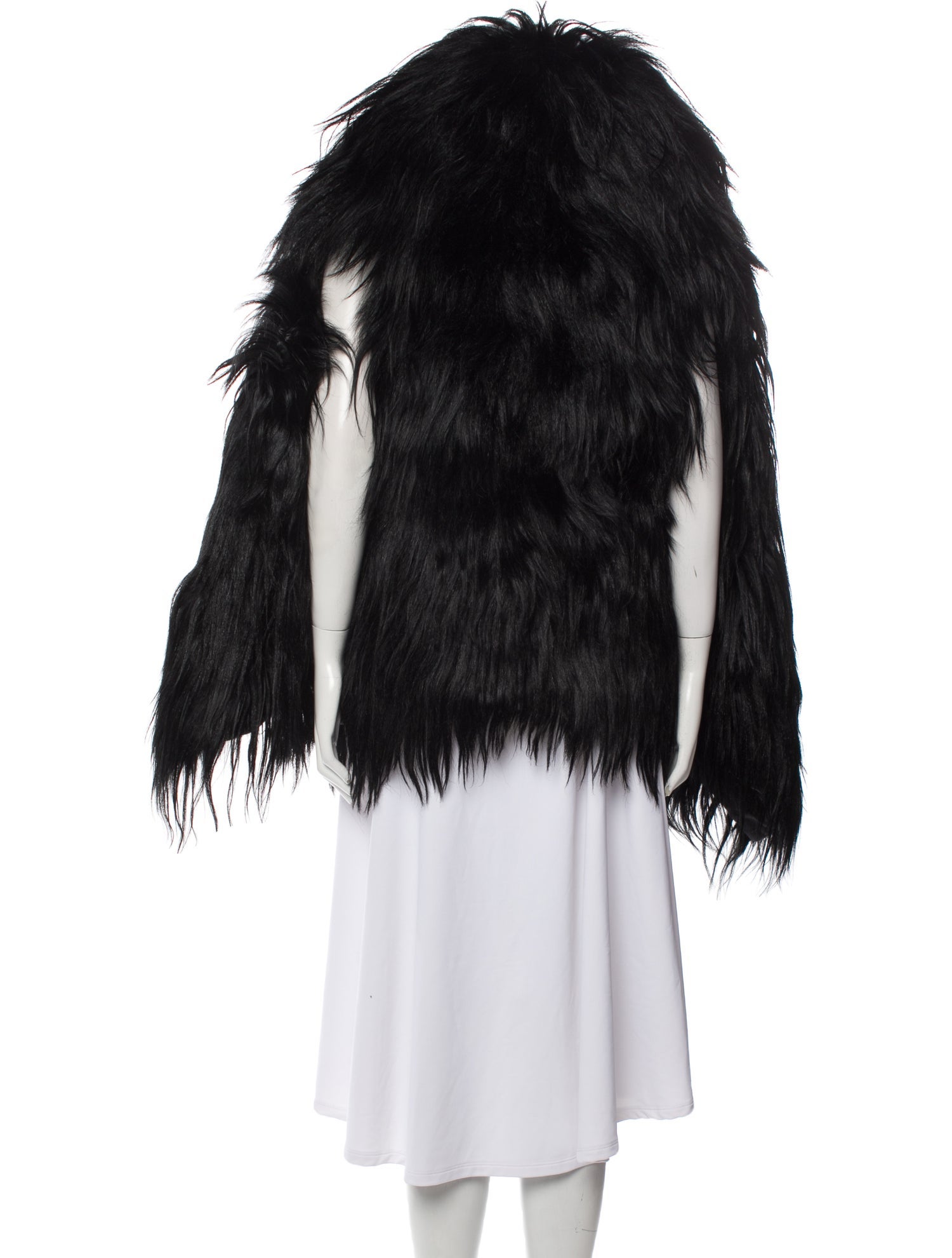 Ann Demeulemeester 2011 Goat Fur Fur Jacket - Black Jackets