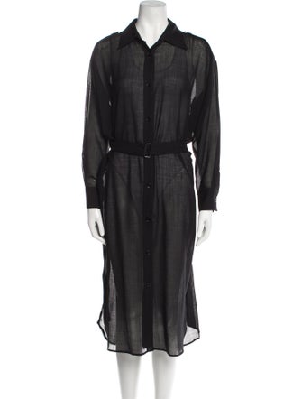 Ann Demeulemeester Wool Midi Length Dress