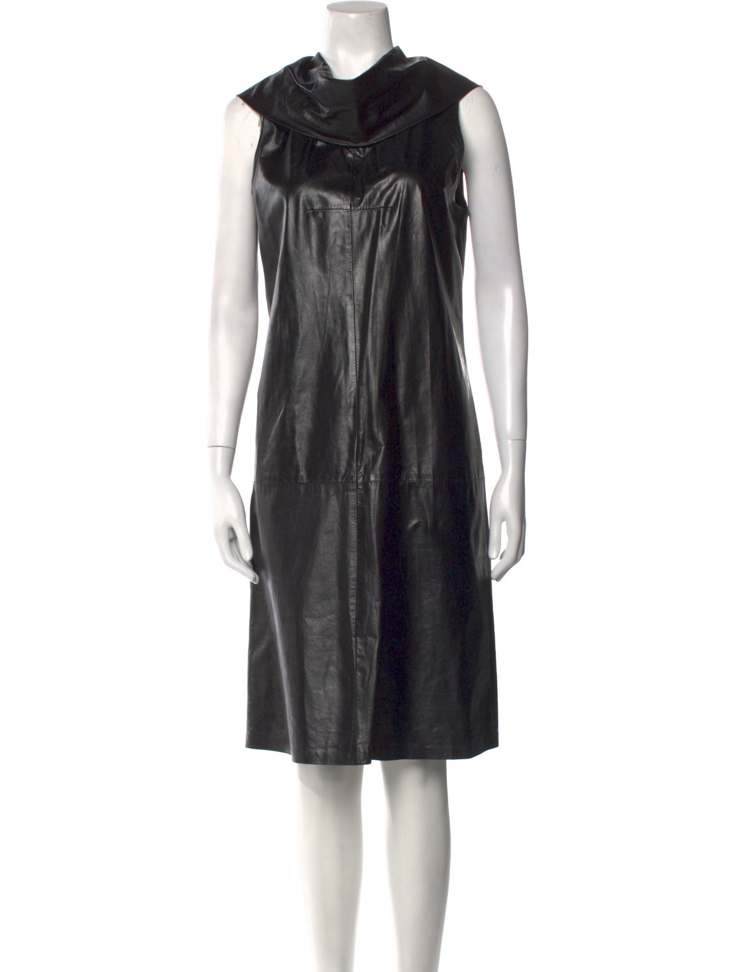 Ann Demeulemeester Leather Knee-Length Dress - Black Dresses, Clothing -  ANN48853 | The RealReal