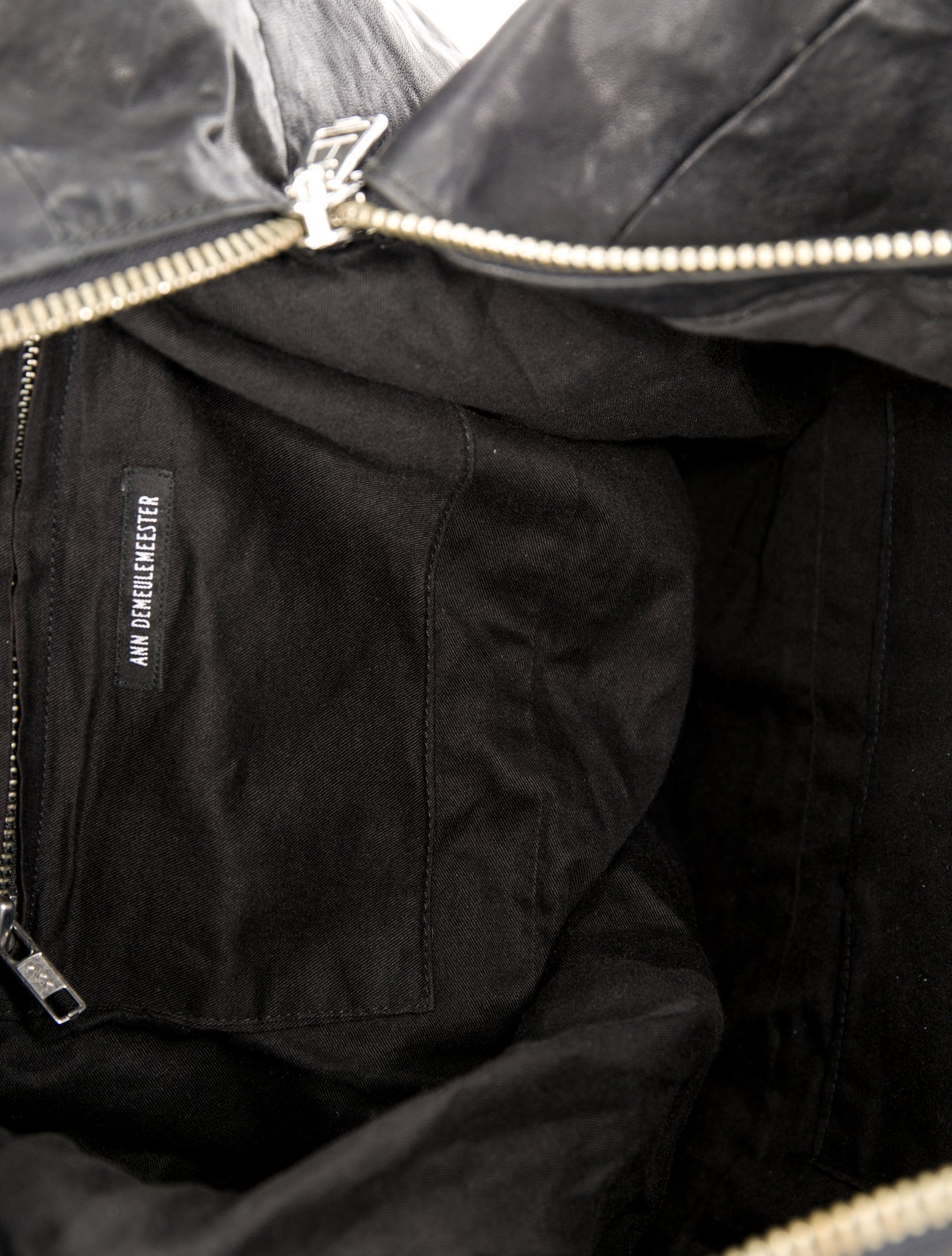 Ann Demeulemeester Leather Top Handle Bag - Black Handle Bags