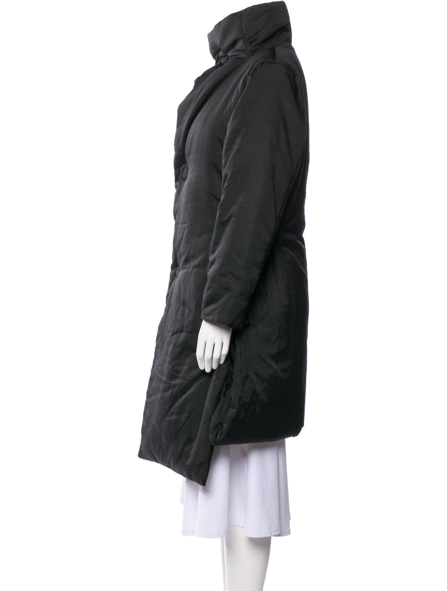 Ann Demeulemeester Wool Parka - Black Coats, Clothing - ANN49346